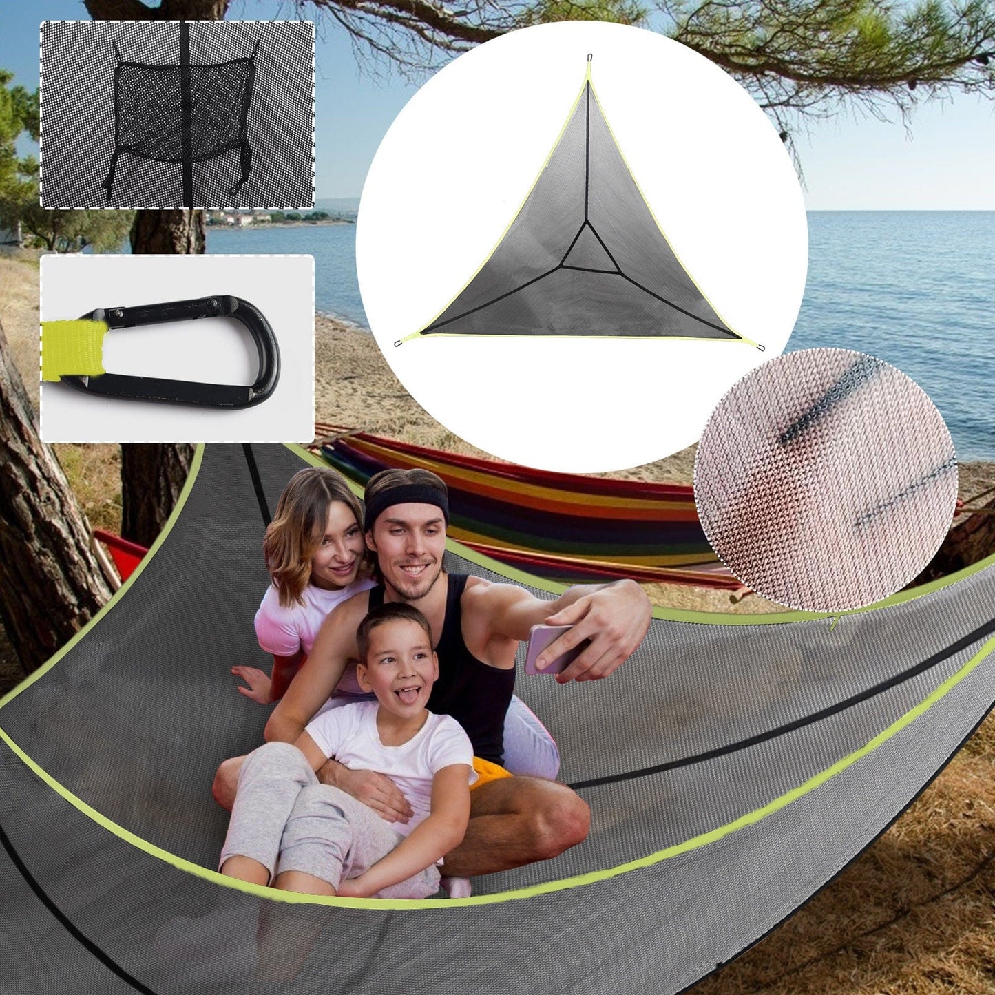 Hamac Suspendu Triangulaire Confortable