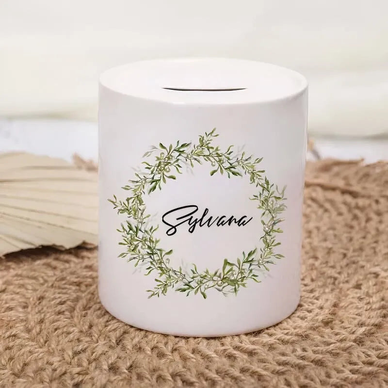 Tirelire Baptême Personnalisée