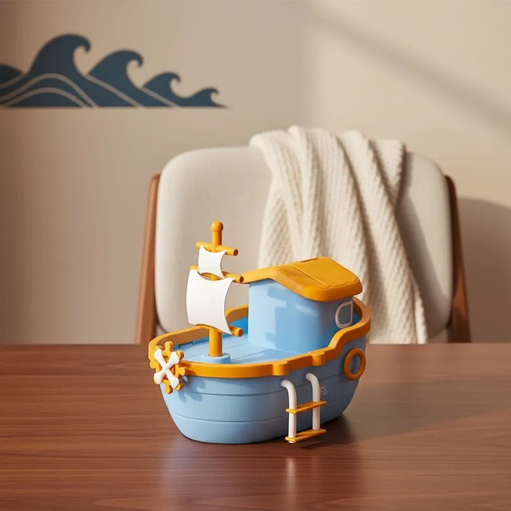 Tirelire Bateau pour Enfant