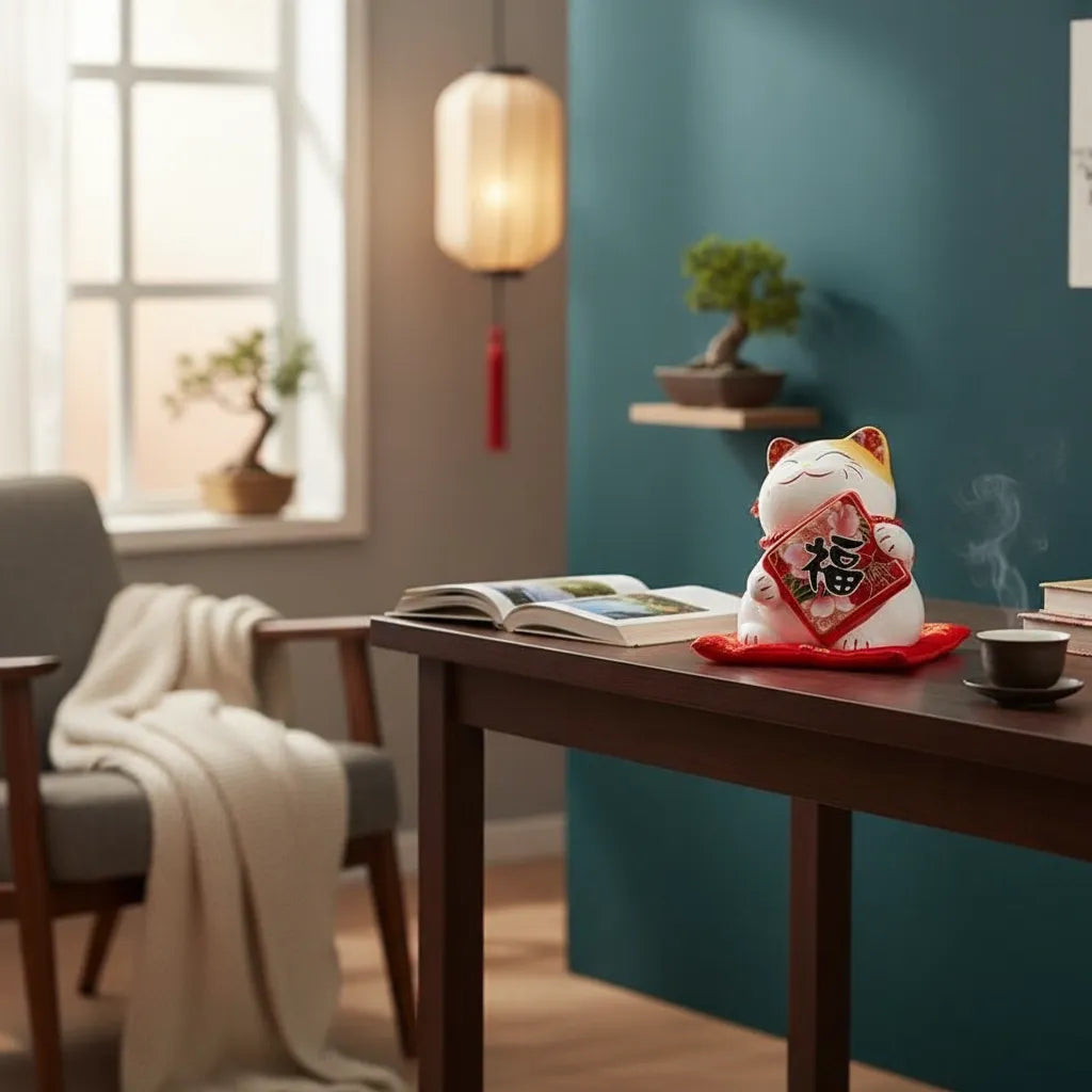 Tirelire Chat Chinois