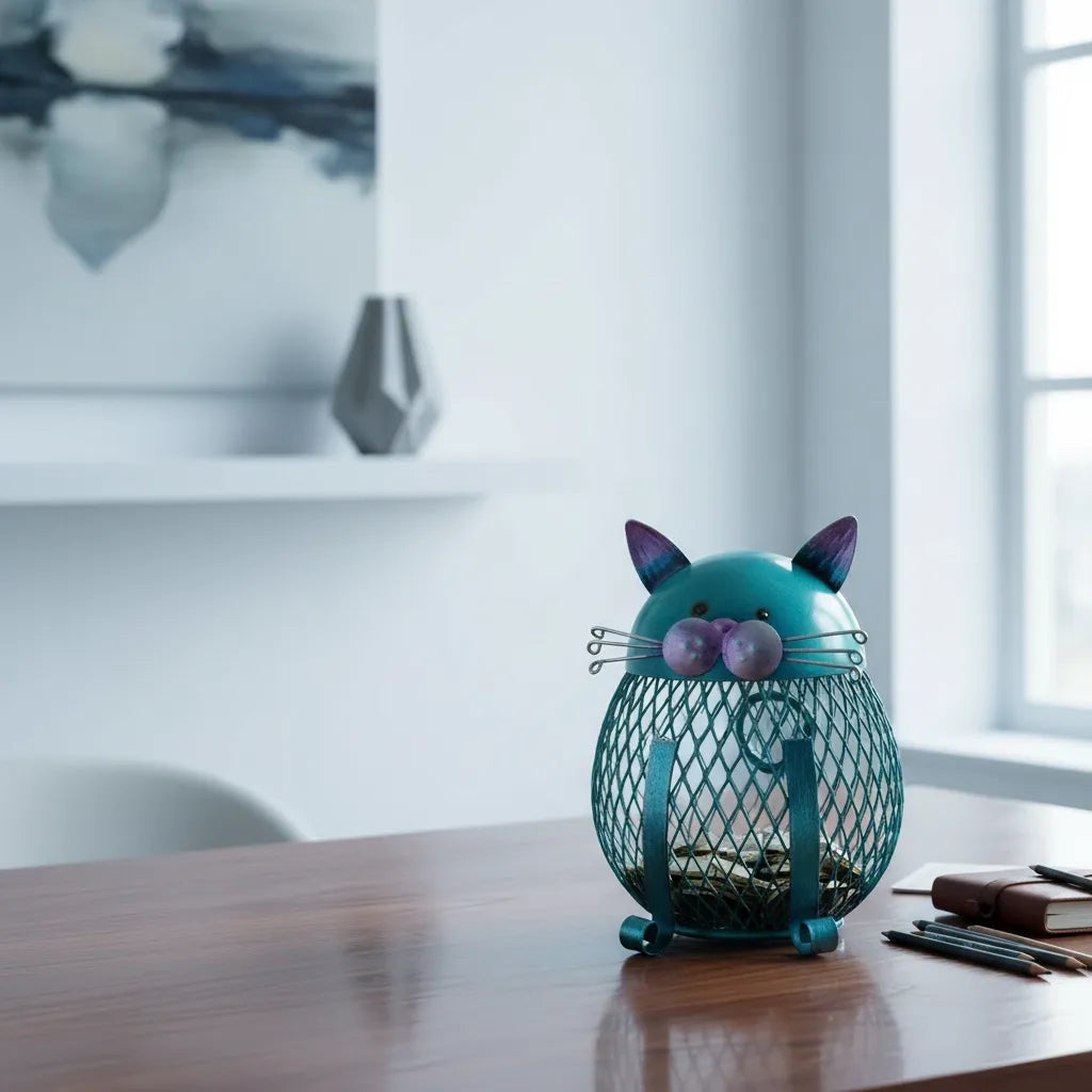 Tirelire Chat en Métal