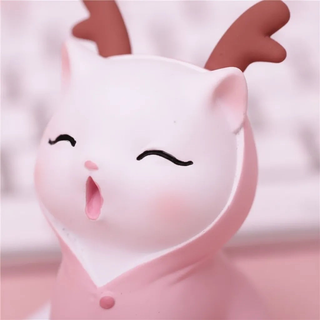 Tirelire Chat Rose