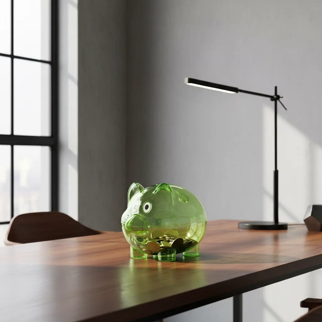 Tirelire Cochon Transparente
