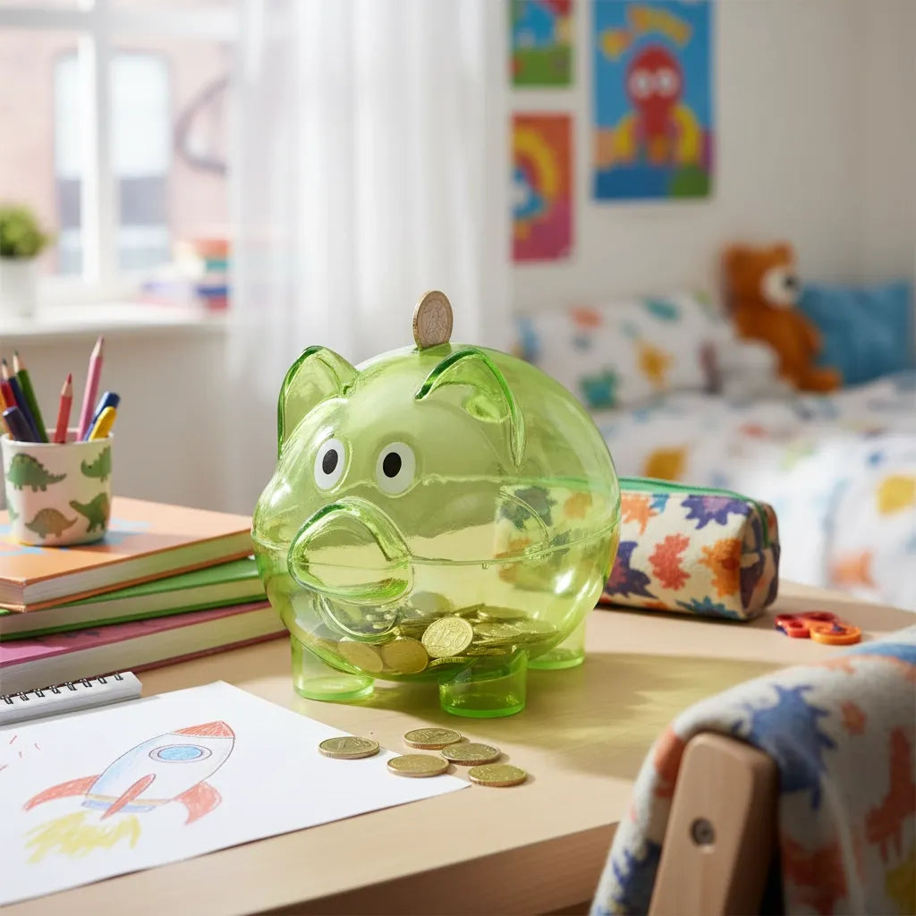 Tirelire Cochon Transparente