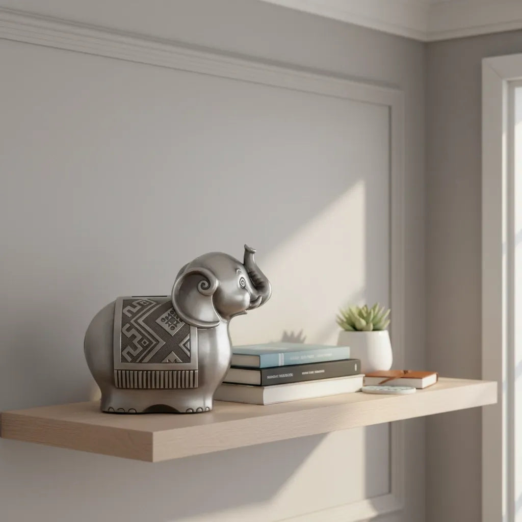 Tirelire Éléphant en Argent