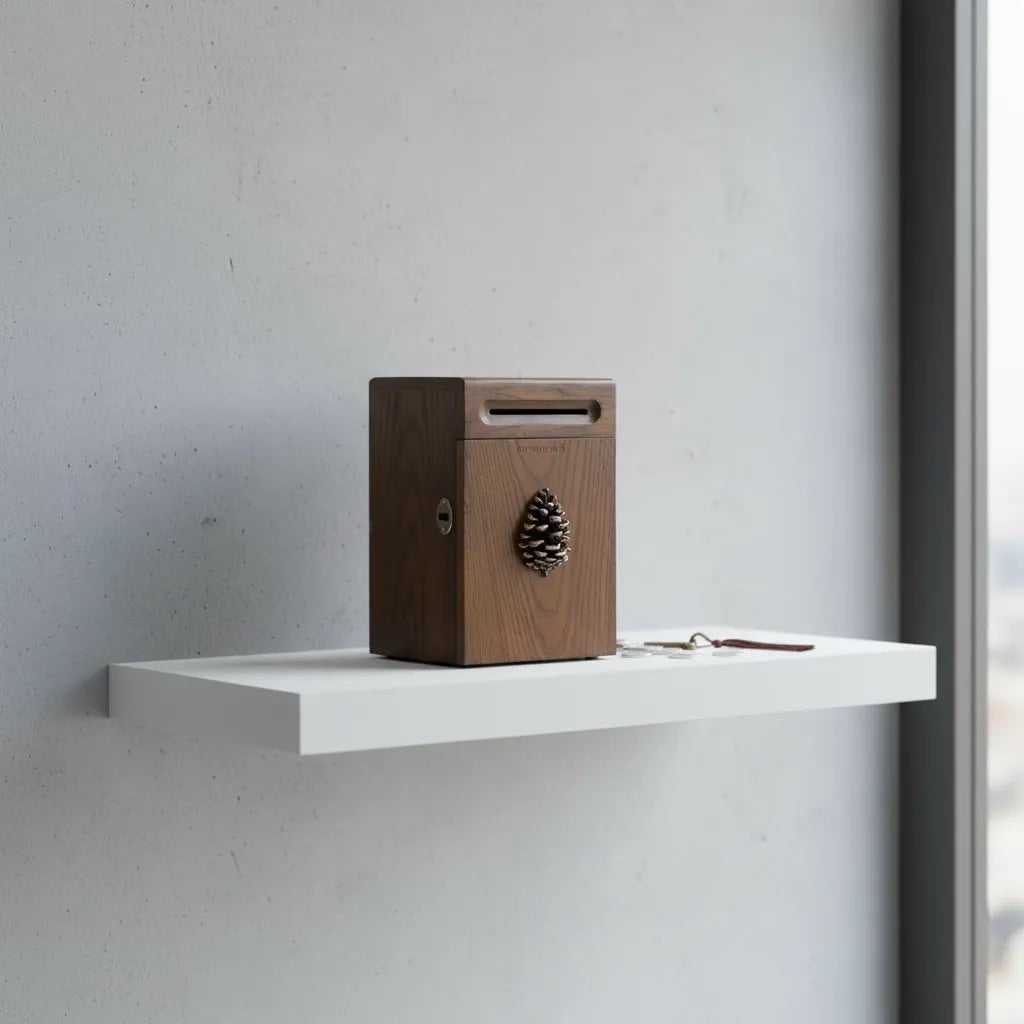 Tirelire en Bois Artisanale