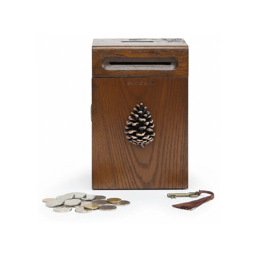 Tirelire en Bois Artisanale