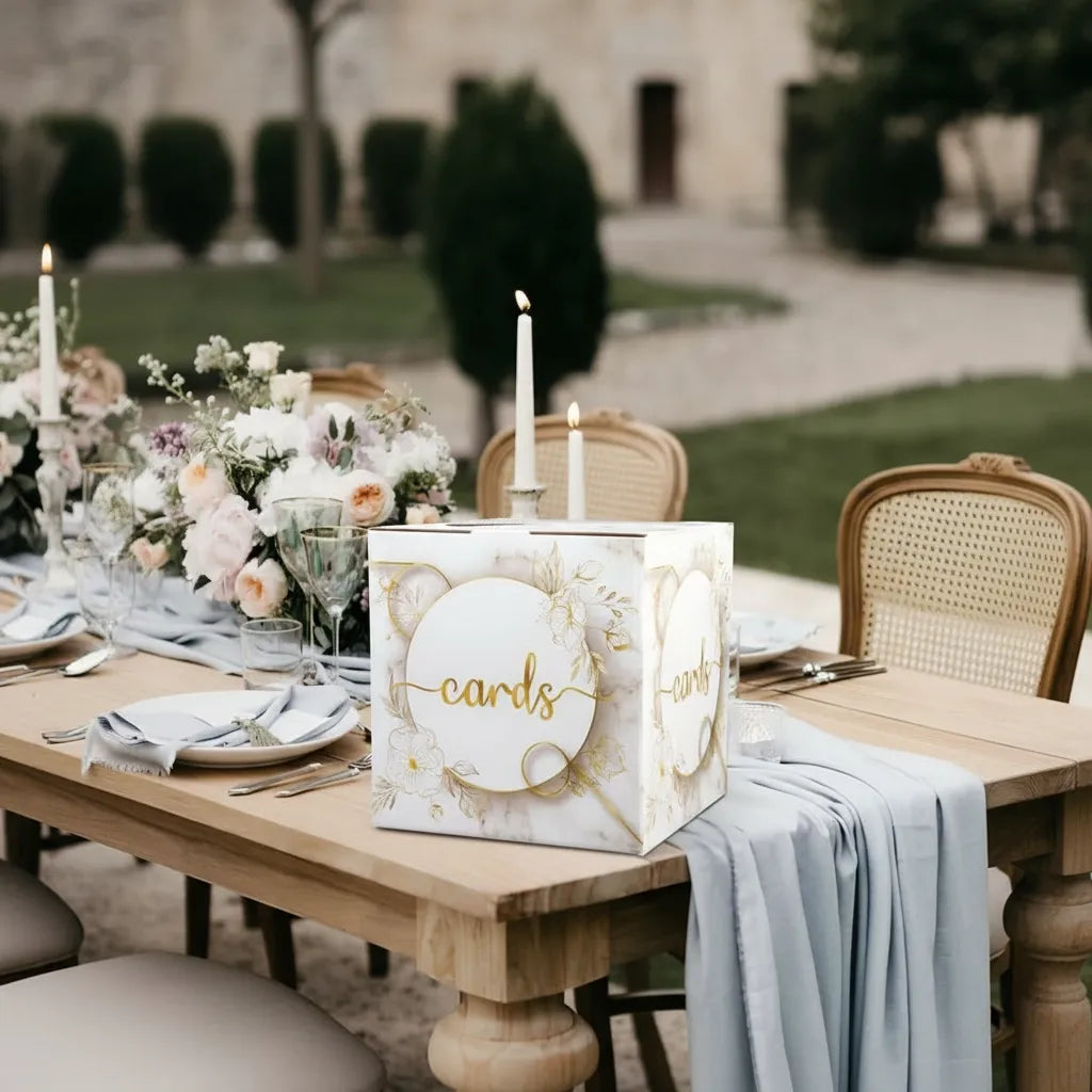 Tirelire en Carton pour Mariage