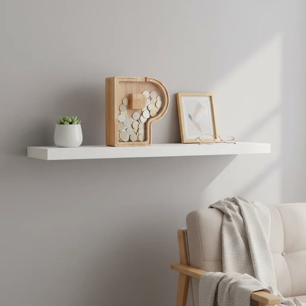 Tirelire Lettre en Bois