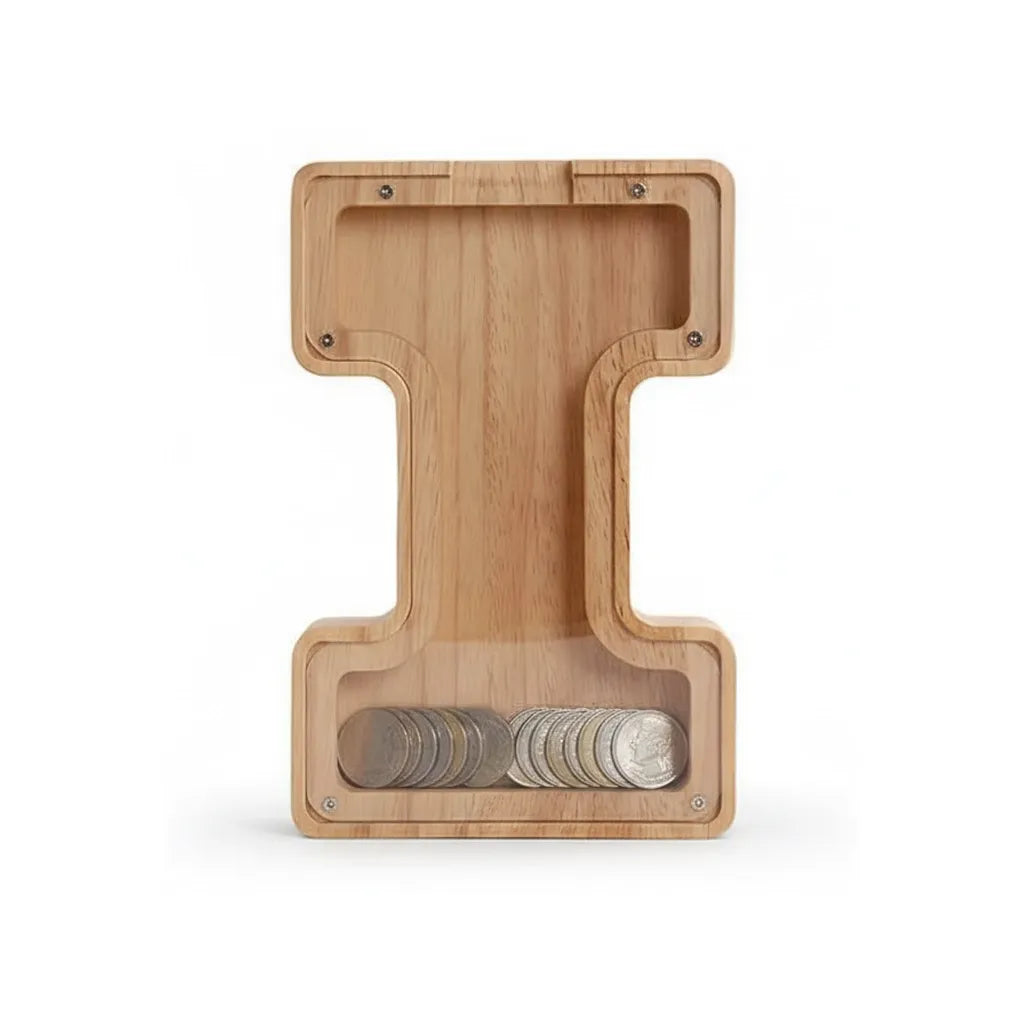 Tirelire Lettre en Bois