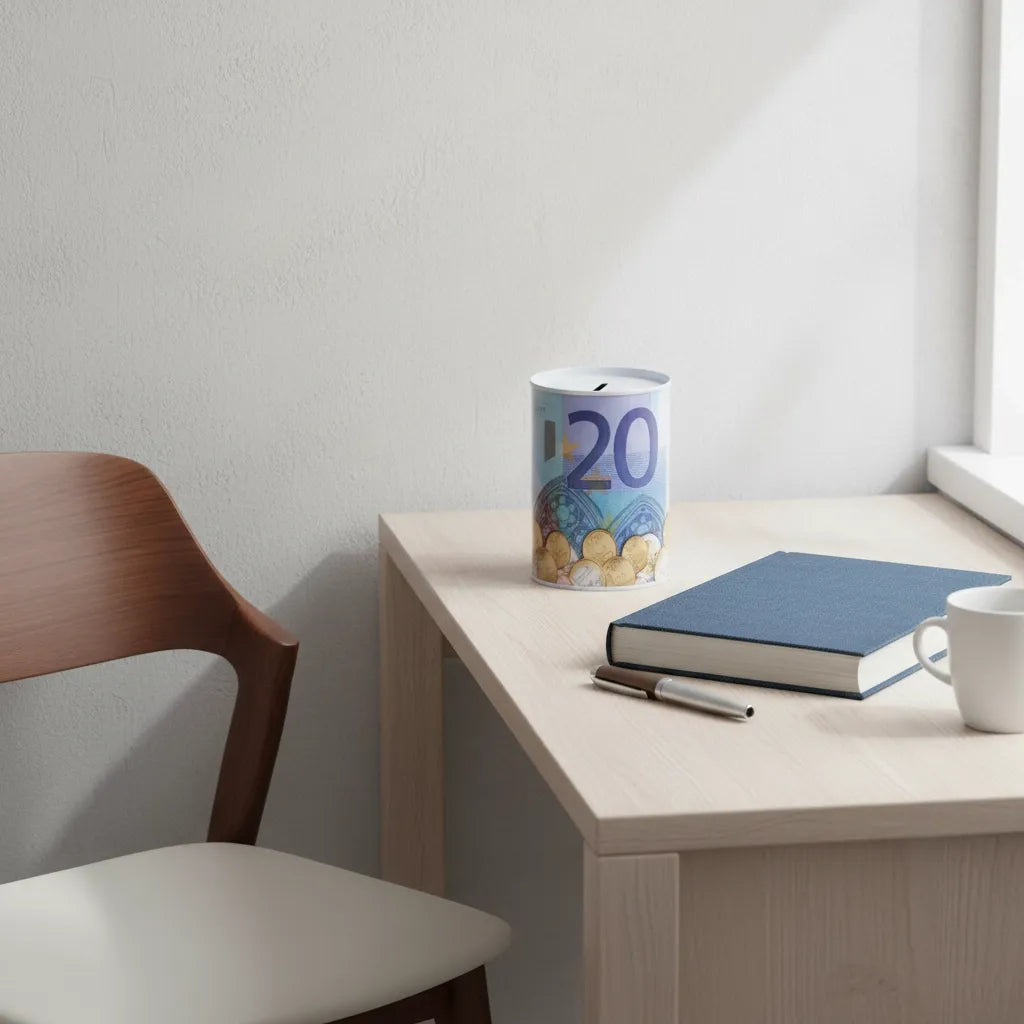 Tirelire Métal Euros