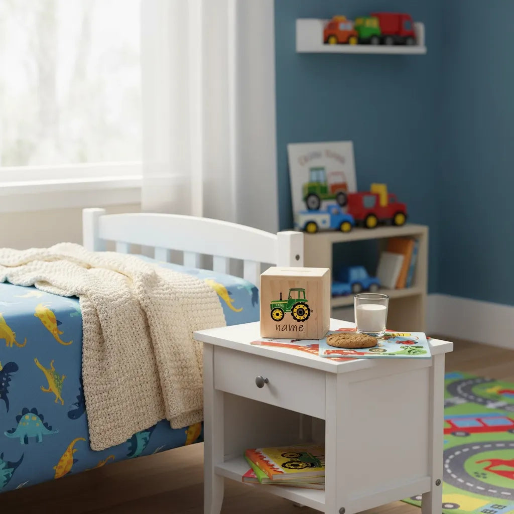 Tirelire Personnalisée Garçon en Bois