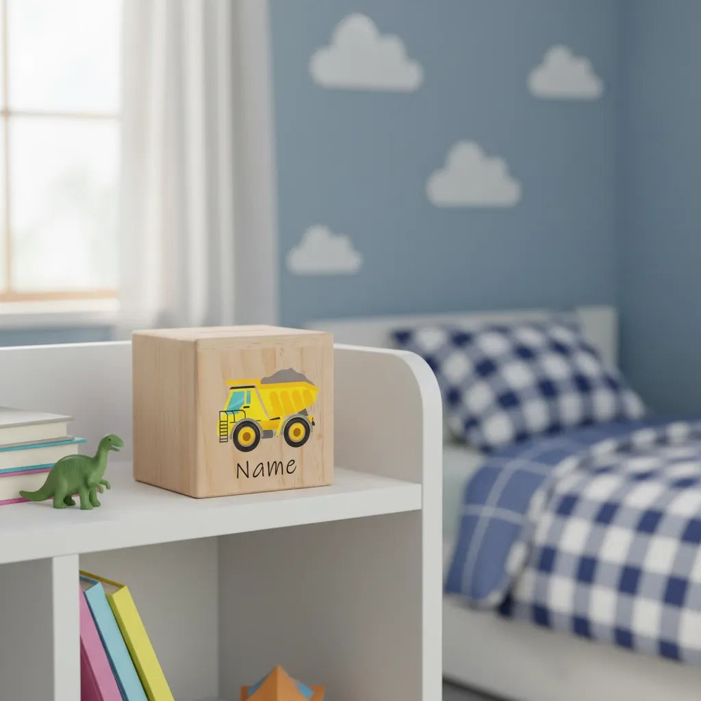 Tirelire Personnalisée Garçon en Bois