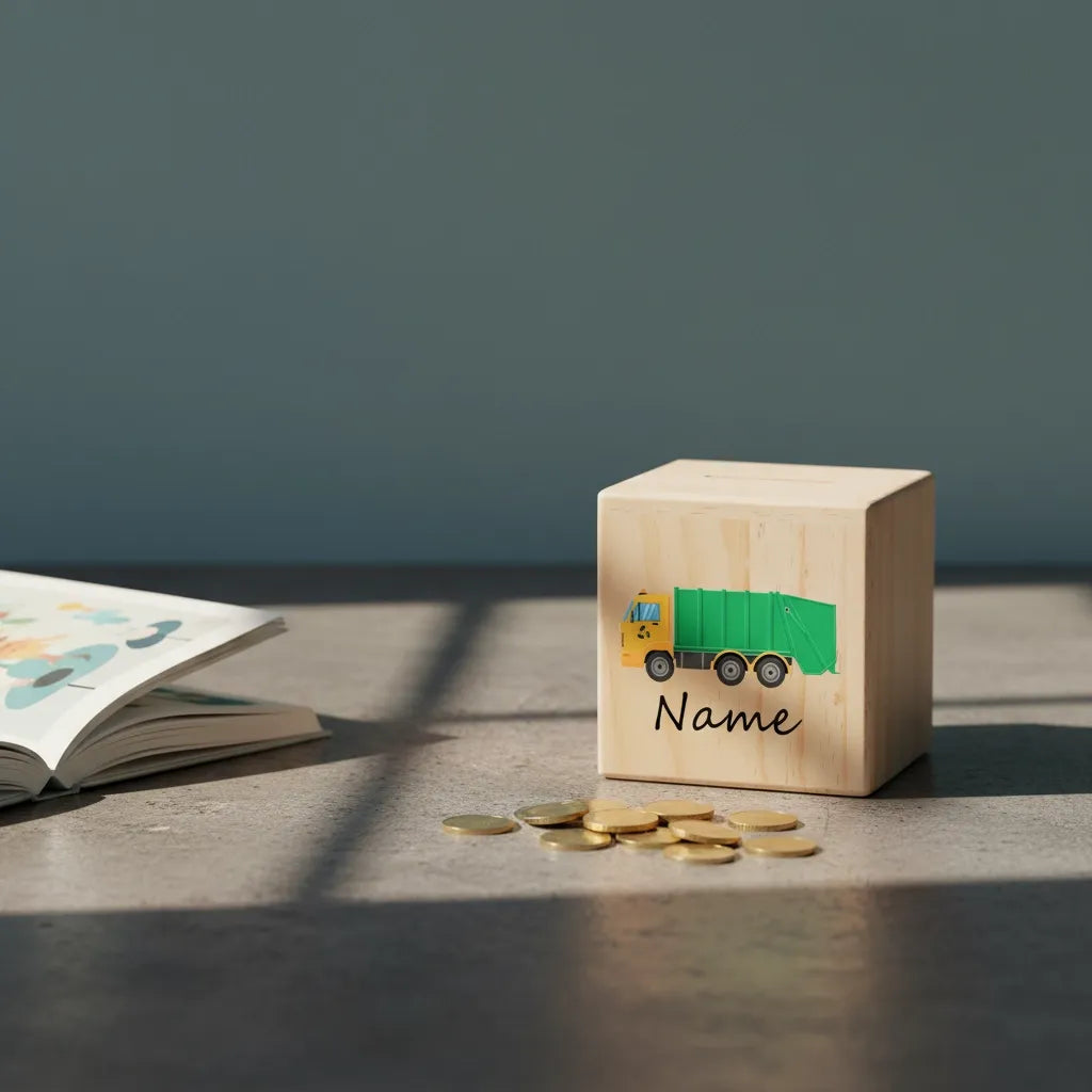 Tirelire Personnalisée Garçon en Bois