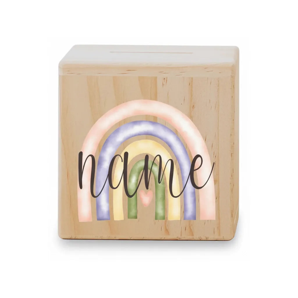 Tirelire Personnalisée pour Fille en Bois