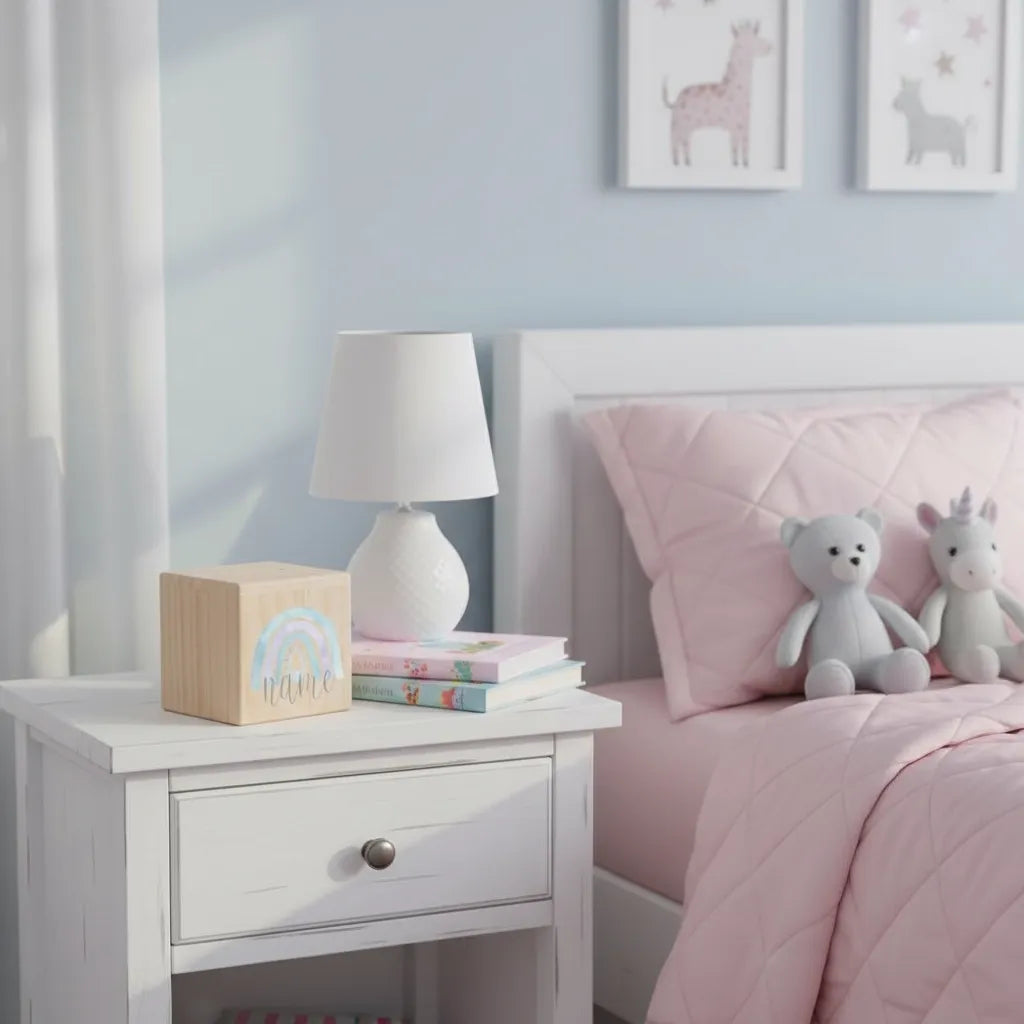Tirelire Personnalisée pour Fille en Bois
