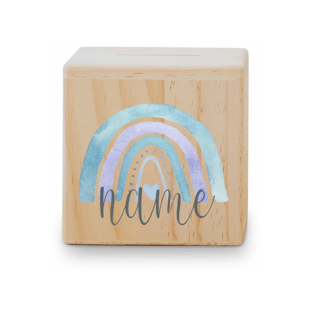 Tirelire Personnalisée pour Fille en Bois