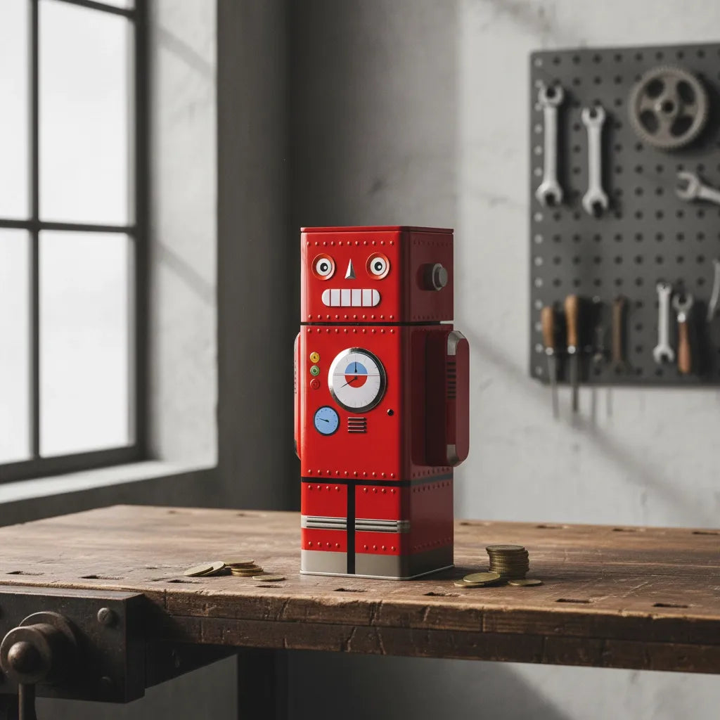 Tirelire Robot en Métal