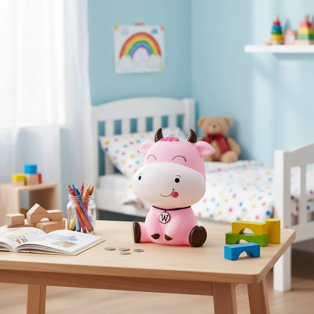 Tirelire Vache Rose