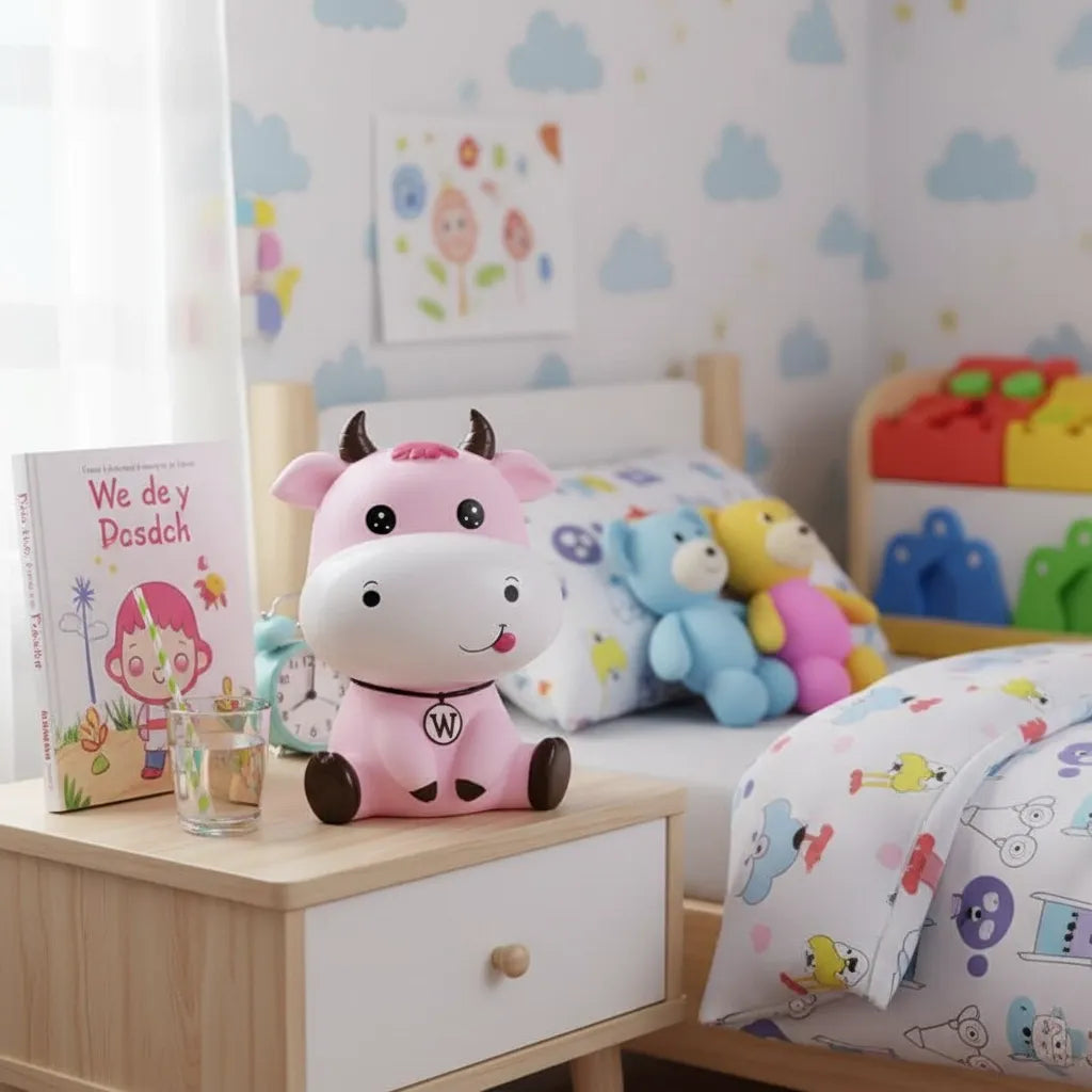 Tirelire Vache Rose
