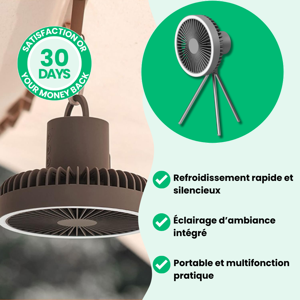 Ventilateur Puissant Portatif Multifonctions Premium
