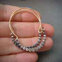 Boucles d'oreilles argent cubique bohème