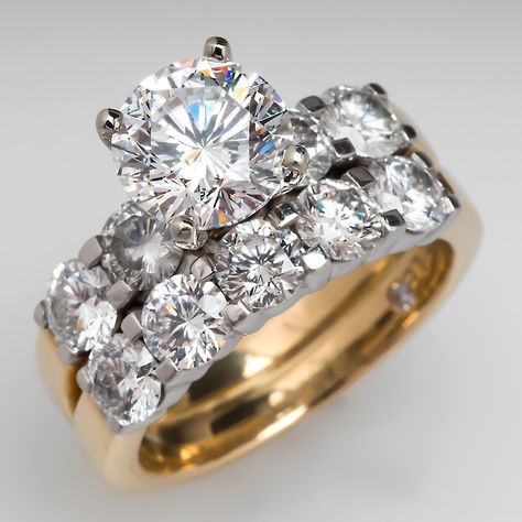 Bague vintage dorée et brillante