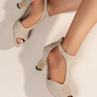 Sandales à Talons Hauts Peep Toe pour Femme