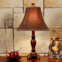 Lampe Élégante Abat-jour Cloche en Tissu