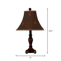Lampe Élégante Abat-jour Cloche en Tissu