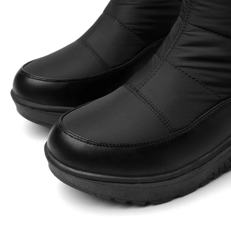 Bottes de neige imperméables à semelle épaisse