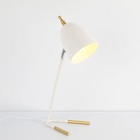 Lampe de Bureau Élégante en Métal avec Abat-jour Dôme
