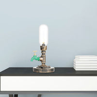 Lampe de Table Métal Élégante avec Abat-Jour Industriel