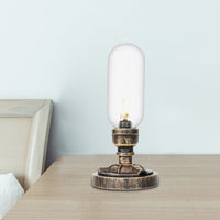 Lampe de Table Métal Élégante avec Abat-Jour Industriel