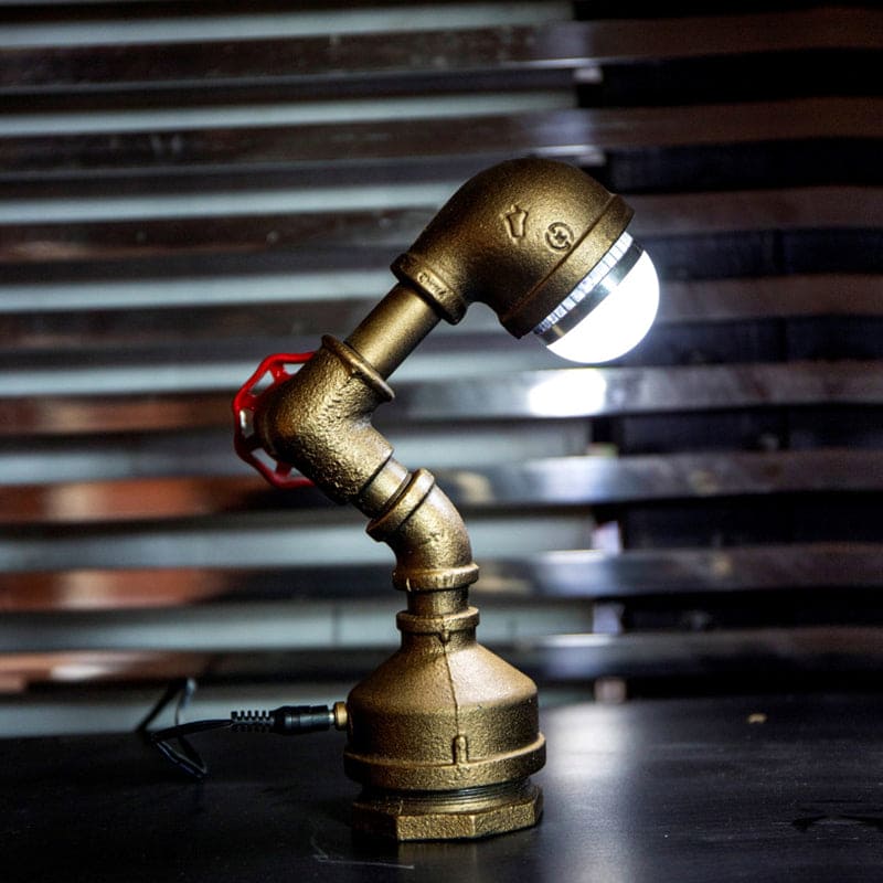 Lampe Robot Industriel en Métal avec Commutateur Mécanique