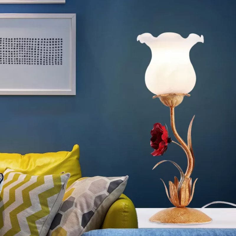 Lampe de Table Décorative Fleurie pour Chambre