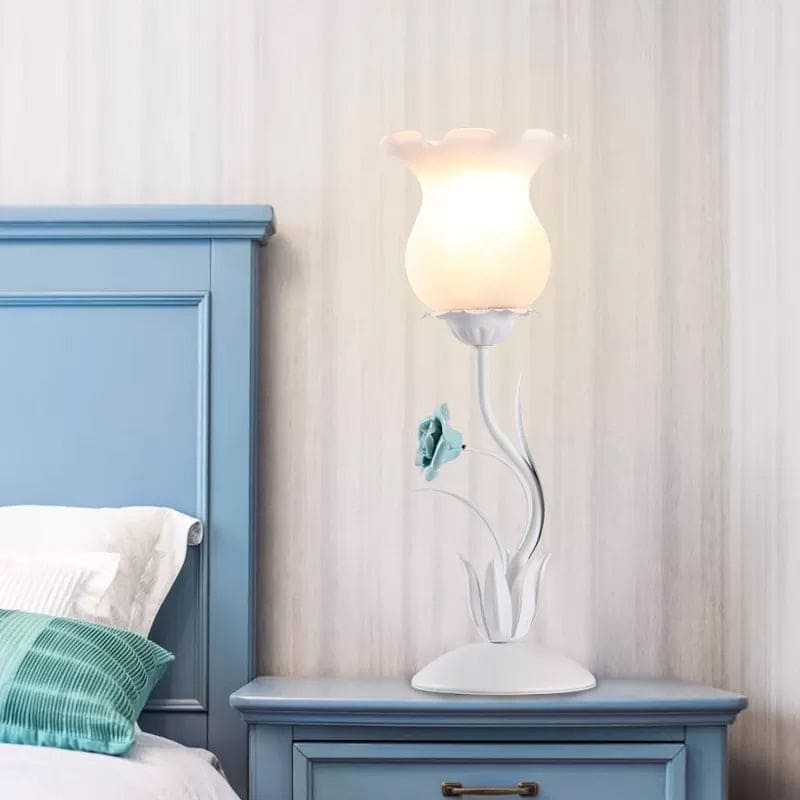 Lampe de Table Décorative Fleurie pour Chambre