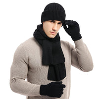 Ensemble Hiver Chaud avec Bonnet, Écharpe et Gants - Santeova