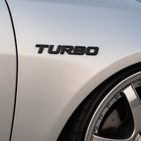 TurboStyle – Autocollant métal sport pour carrosserie auto
