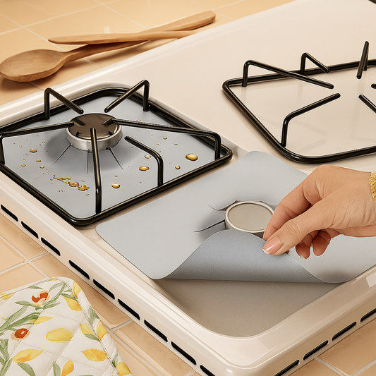 Protège-brûleurs réutilisables pour cuisinière