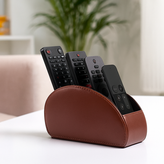 Rangement multifonction pour télécommandes et fournitures