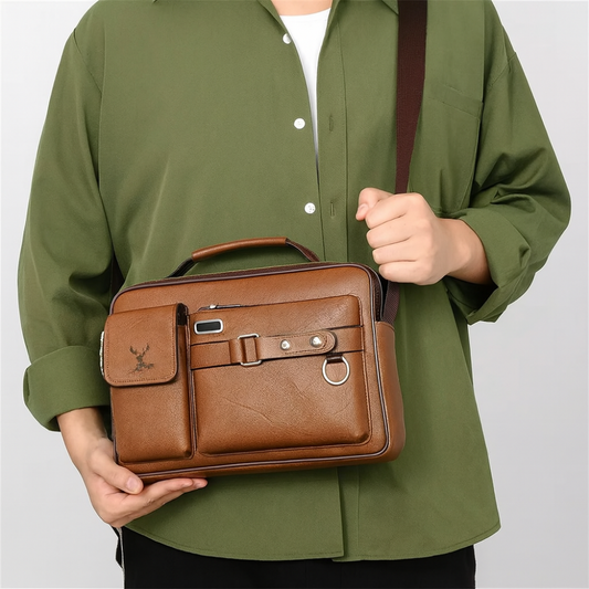Sac bandoulière homme multi-compartiments