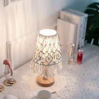 Lampe Décorative en Forme de Cone avec Base Céramique Élégante