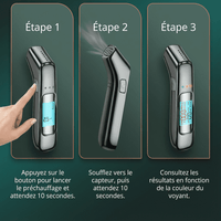 Alcotex™ – Éthylotest Électronique Portable à Lecture Rapide et Écran LCD