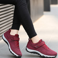 chaussure velcro plate pour femmes