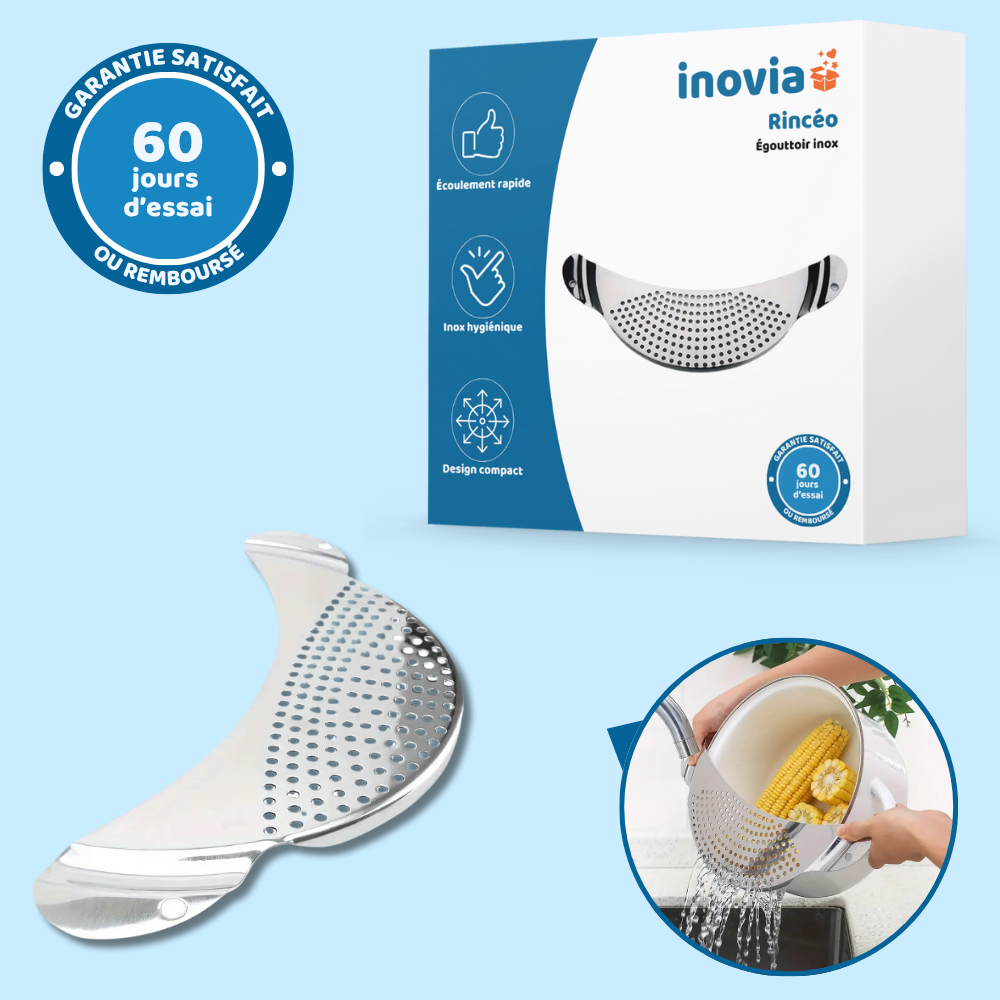Rincéo – Égouttoir inox pour légumes et fruits