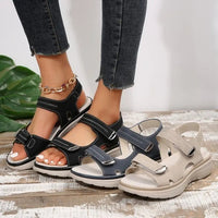 sandales d’été à scratch pour femme