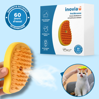 PetiBrosse – Brosse démêlante et anti-poils pour animaux