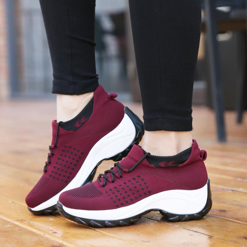 Chaussures transpirantes antidérapantes et confortables pour femme