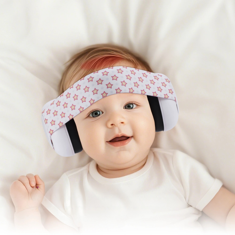 BabyCalm | Casque anti-bruit pour bébé – Protection auditive nourrisson, bandeau élastique, sommeil et voyage avion